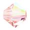 Preciosa® Crystal Beads, Czech Crystal, Bicone(451 69 302 Rondelle), 70120 200 Light Rose AB, 6mm, Hole:1mm