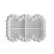 Silicone Coaster Molds, White, 120x170x20mm