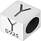 Sterling Silver Beads, Cube, European Bead, Letter Y, 6x6x6mm, Hole: 4.5mm