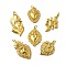 Alloy Pendants, Sacred Heart Charms, Long-Lasting Plated, Rack Plating, with Jump Ring, Real 18K Gold Plated, 29~46x23~26x2~5mm, Hole: 4~5mm