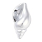 CCB Plastic Beads, Conch, Platinum, 39x22x18mm, Hole: 1mm