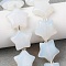 Opalite Beads Strands, Star, with Seed Beads, 15~15.5x16~16.5x6.5~7mm, Hole: 1.4mm, about 25pcs/strand, 15.75''~16.14''(40~41cm)