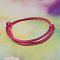 Bracelet Making, with Nylon Thread, Fuchsia, Adjustable Diameter: 40~80mm