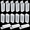 Plastic Microscope Slide Staining Jars, Microscope Glass Holder Slide Boxes, Rectangle, White, 8.05x2.9x1.75cm, Inner Diameter: 2.75x1.7cm