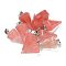 Cherry Quartz Glass Pendants, with 201 Stainless Steel Finding, Cone, 25x15mm, Hole: 4x7mm