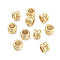 Brass Beads, Cadmium Free & Lead Free, Column, Real 24K Gold Plated, 5x4mm, Hole: 2.5mm
