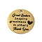201 Stainless Steel Pendants, Message Charm, Flat Round Charm, Golden, 30x1.5mm, Hole: 2.5mm