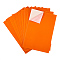 Jewelry Flocking Cloth, Polyester, Self-adhesive Fabric, Rectangle, Dark Orange, 29.5x20x0.07cm