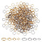 480Pcs 8 Styles 304 Stainless Steel Split Rings, Double Loops Jump Rings, Real Gold Plated & Stainless Steel Color, 5~8x1~1.3mm, Inner Diameter: 3.8~6.5mm, Single Wire: 0.5~0.65mm, 60pcs/style