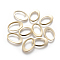 201 Stainless Steel Linking Rings, Oval, Golden, 17.5~18x12x1mm, Inner Diameter: 12.5x8.5mm