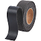 GORGECRAFT Black Leather Straps 25mm x 2m Lychee Grain Leather Strips 1.7mm Thick Single Sided Flat Imitation Leather Cord Braided Threads for DIY Crafts Guitar Belt Handles Bracelets Jewelry Making