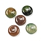 Natural Indian Agate Donut/Pi Disc Charms, 14~14.5x4mm, Hole: 4mm