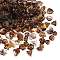 Gradient Color Transparent Glass Beads, Mixed Shapes, Camel, 8~23x8~20x3.5~8mm, Hole: 1~1.4mm, about 800pcs/1000g