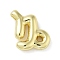 Brass Beads, Twelve Constellations, Real 18K Gold Plated, Capricorn, 21x20x5.5mm, Hole: 3.5x2mm