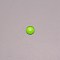 Glass Cabochons, Half Round, Lime, 12x4mm