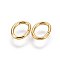 304 Stainless Steel Open Jump Rings, Oval, Golden, 7.5x5.7x0.9mm, Hole: 5.6mm