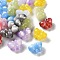 Gradient Color Resin Beads, Imitation Cat's Eye Beads, Butterfly, 20.5x28x15mm, Hole: 2.5mm