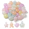 Luminous Acrylic Pendants, Glow In The Dark, Mixed Shapes, Mixed Color, 18~23x15~18.5x10~12mm, Hole: 2mm