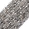 Natural Labradorite Rondelle Bead Strands, Grade AA, Faceted, 6x4mm, Hole: 1mm, about 80pcs/strand, 15 inch