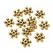 Tibetan Style Alloy Spacer Beads, Snowflake, Cadmium Free & Lead Free, Antique Golden, 8x7x2mm, Hole: 1.5mm