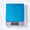 Jewelry Tool, 201 Stainless Steel Mini Electronic Digital Pocket Scale, with Plastic and Random Style Battery Back Cover,  Value: 0.01g~500g, Rectangle, Stainless Steel Color, 128x106x19mm