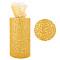 Polyester Deco Mesh Ribbons, Tulle Fabric, Tulle Roll Spool Fabric For Christmas Decoration, Gold, 5-7/8 inch(150mm)