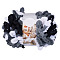 Polyester Yarn, for DIY Knitting Soft Coat Scarf, Black, 40x5mm, about 95g/skein, 7m
