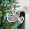 Acrylic with Sequin Pendant Decoration, Christmas Tree Hanging Decorations, for Party Gift Home Decoration, Bird, 100x95mm