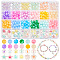 428Pcs 21 Style Transparent & Opaque & Imitation Jelly Acrylic Beads, Round & Star & Pumpkin & Flower, Mixed Color, 7.5~12x7.5~12.5x6~11.5mm, Hole: 1.8~2.5mm