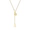 Simple and Stylish Stainless Steel Lariat Necklaces, Sweater Chain Necklace for Women, Badminton