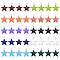 DICOSMETIC 40pcs 10 Colors Stainless Steel Star Shaped Enamel Charms Multiple Color Enamel Charms Mini Star Charms for Bracelet Necklace Jewelry Making，Hole：1.5mm