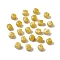 Opaque Acrylic Beads, Imitation Gemstone, Cube, Two Tone, Goldenrod, 17x15.5x15.5mm, Hole: 3mm, 143pcs/500g