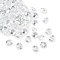 Cubic Zirconia Cabochons, Pointed Back, Diamond Shape, Faceted, Clear, 3x2mm