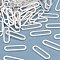 Brass Linking Rings, Long-Lasting Plated, Oval, 925 Sterling Silver Plated, 15x4.5x1mm, Inner Diameter: 12.5x2.5mm