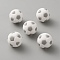 Silicone Beads, Football, Gainsboro, 15mm, Hole: 2.5mm