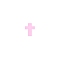 Silicone Beads, Cross, Pearl Pink, 17x13x7mm, Hole: 2mm