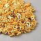 Metal Enlaced Resin Beads, Golden, Letter, 13x3~10.5x5mm, Hole: 2mm