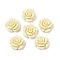 Dyed Synthetic Coral Carved Beads, Flower, White, 21x21x12.5mm, Hole: 1mm
