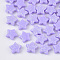 Opaque Acrylic Beads, with Glitter Powder, Star, Medium Purple, 9.5x10x4mm, Hole: 1.6mm