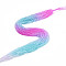 Transparent Gradient Color Glass Beads Strands, Faceted Round, Magenta, 2mm, Hole: 0.8mm, about 184~187pcs/strand, 14.65''(37.2cm)