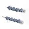 Alloy Beads, Heart, Slate Gray, 7x6x4mm, Hole: 1mm