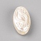 Opaque Acrylic Beads, Oval, Wheat, 15x8.5x5mm, Hole: 1.6mm