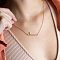 Stainless Steel Name Pendant Necklaces, Golden, 17.72 inch(45cm)