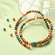 Synthetic Ocean White Jade Round Beads Strands G-YW0001-42A-5