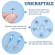 UNICRAFTALE About 250Pcs Stainless Steel Half Round Stud Earring Findings Pin 0.7mm Stud Earring with Horizontal Loops Plastic Ear Nuts Metal Earrings for Jewlery Making Hole 1mm STAS-UN0038-56P-5