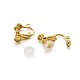 Brass Clip on Earring Findings DIY-TA0002-20G-3