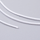弾性コード  伸縮性のある紐  ブレスレットのための  ネックレス  ジュエリー作り  ホワイト  0.6mm  約37.18~40.46ヤード（34~37m）/ロール EC-G008-0.6mm-05-3