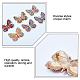 CHGCRAFT 6Pcs 6 Colors Butterfly Brooch Pin Set Rhinestone Butterfly Brooch Pins Badge Multicolor Butterfly Pin for Scarf Shirts Dresses Bridal Suit JEWB-CA0001-16-5