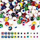 Pandahall 240pcs 12 colores para hornear cuentas de vidrio pintadas DGLA-TA0001-01-1