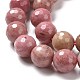 Chapelets de perles en rhodonite naturelle G-E571-01C-3